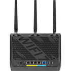 ASUS RT-BE86U BE6800 Dual Band WiFi 7 Smart AiMesh Extendable Router - Black-One 2.5G LAN port is configured as a dedicated gaming port, prioritizing any connected gaming devices for competitive gameplay.