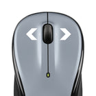 Logitech M325S 2.4 GHz Wireless Mouse with USB Receiver - Light Silver-Keeps your hand happy-even after long hours of use-thanks to its contoured shape and textured rubber grips
