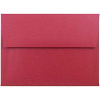 JAM Paper A6 Metallic Invitation Envelopes - 4.75" x 6.5" - Stardream Jupiter Red - 25 Pack-Colour: Stardream Jupiter Red 