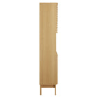 Modway Render Tall Bathroom Storage Cabinet - Oak-Assembly Required
