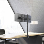 ShoppingAll SA-D290 Adjustable Dual Monitor Standing Mount Extra Tall 31.5" Pole for Two Displays up to 32" - Black-9