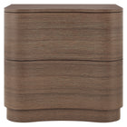 Modway Mirae 2-Drawer Curved Nightstand - Brushed Brown Oak-7
