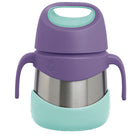 b.box - Insulated Food Jar - 335ml - Lilac Pop-Kid-friendly design with easy-grip handles, spork tucked in, and removable parts for growing independence