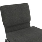 Flash Furniture HERCULES Series 21"W Church Chair with Book Rack & Silver Vein Frame - Dark Grey Fabric-Steel Book Rack with Communion Cup Holder