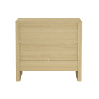 Manhattan Comfort Linda 24" Modern 2-Drawer Nightstand - Natural Oak-Home Assembly Required (All Hardware Included)