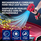 Bullseye Blower 20V Rechargeable Cordless Leaf & Dust Air Blaster with Battery & Charger-Rechargeable 20 V lithium ion battery with overload protection provides long cordless runtimes with no gas or cords required