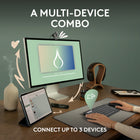 Logitech Pebble 2 Combo Wireless Keyboard & Mouse - Quiet - Portable - Customizable - Logi Bolt - Bluetooth - Graphite-Easily Hop Across 3 Devices: Use Bluetooth to connect up to 3 wireless devices across OSs and switch between them with one click of the Easy-Switch button, Logi Bolt USB receiver included
