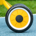 Qaba Kids Tricycle with Adjustable Seat and Basket - Yellow-The stylish look will attract the kid's attention 