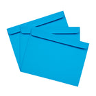 JAM Paper 9 x 12 Booklet Envelopes, Brite Hue Blue Recycled, 100 Pack (5156774g)-Opening: booklet