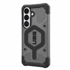 UAG Pathfinder Rugged Cell Phone Case Clear with Magnets for Galaxy S26 - Ash/Black-Soft Impact-Resistant Core