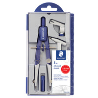 Staedtler Metal Compass Set-Can be used with lead, provided or with the adaptor you can use markers, pens, coloured pencils etc.