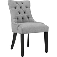 Modway Regent Tufted Fabric Dining Chair - Light Grey-Tufted Dining Chair