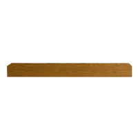 Entrepot La Grange Floating Beam Fireplace Mantel - 72" L x 7" D x 5" T - Whiskey Brown-Includes Support