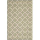 Modway Cerelia Moroccan Trellis Indoor/Outdoor Area Rug - 8 ft W x 10 ft L - Beige/Light Green-Moroccan Trellis Area Rug