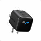 Anker Nano 45W USB-C Wall Charger with Smart Display - Black-Pocket Size with Dual Foldable Prongs: About 47% smaller and 36% lighter than the original 30W charger, with 90° and 180° foldable prongs for tight spaces. The smart display rotates to stay visible from different outlet angles.