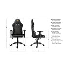 COUGAR Outrider Reclining and Tilting Gaming Chair - Black and Orange-Seat Base with a High Density Mold Shaping Foam