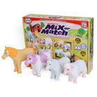 Popular Playthings Magnetic Mix or Match Farm Animals - Pastel-Magnetic pieces allow you to build four familiar farm animals or mix up the pieces and create an entirely new species