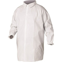 Kimberly-Clark Professional, Kleenguard A20 Lab Coats, Sms, White, Large - 12 Pack-Colour: White
