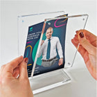 Azar Desktop/Countertop Front Loading Acrylic Card Holder - Clear-4