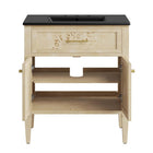 Modway Elysian 30" Wood Bathroom Vanity - Black/Burl-8