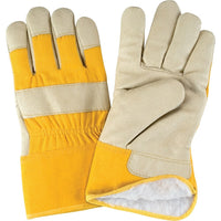 Zenith Safety Fitters Gloves, 2X-Large, Grain Pigskin Palm, Boa Inner Lining - 12 Pack-Cuff Material: Rubberized