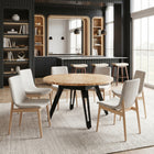 Zuo Divat Counter Stool - Beige/Walnut - Set of 2-Dimensions: 18.5" L x 18.5" W x 27.0" H