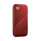 Western Digital My Passport 2TB USB 3.2 External Solid State Drive - Red-Durable construction: Features a bold, metal design that is tough enough to handle whatever comes your way. Its shock- and vibration-resistant construction resists drops of up to 6.5' (1.98m)