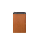 Modway Scenic 18" Wall-Mount Bathroom Vanity - Cherry/Black-Ceramic Sink Basin