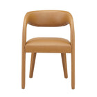Modway Pinnacle Vegan Leather Dining Chair - Tan - 2 Pack-9