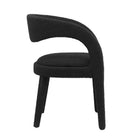Modway Pinnacle Boucle Upholstered Dining Chair - Black - 2 Pack-7