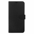 Blu Element Folio 2-in-1 Case for Galaxy S25 Edge - Black-Premium hand-stitched semi-soft feel material