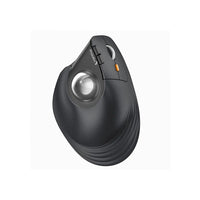 ProtoArc NL Ergonomic Vertical Wireless Trackball Mouse - Silver-Built-in 500mAh lithium battery, easily charge the mouse with the included USB C charging cable anytime anywhere