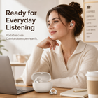 Rwan Clip Open-Ear Earbuds - Beige-Beige finish offers a soft, modern appearance