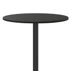 Flash Furniture 30" Round Black Laminate Table Top with 22" x 22" Bar Height Table Base-Heat, Scratch and Moisture Resistant