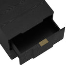Manhattan Comfort Clive 22" Mid-Century Modern 2-Drawer Nightstand - Black and Gold-Available in Natural Oak and Gold, Black and Gold, Walnut and Gold, Natural Oak and Black, Black, and Walnut and Black