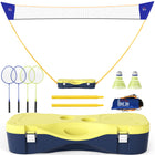 HOMCOM Portable Badminton Net Set with 9.5 x 5' Net-Easily set up and take down without tools