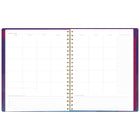 Mead Undated West Village 12 Month Large Weekly/Monthly Planner - 11" H x 9" W - Bilingual-One week per two page spread has ruled planning space and a section to check off completed tasks