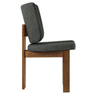 Modway Alba 7-Piece Dining Set - Walnut/Charcoal-10