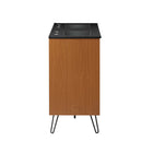 Modway Energize 48" Double Sink Bathroom Vanity - Cherry White/Black-MDF and Particleboard Construction