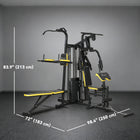 Soozier All-in-One Home Gym Machine System-Features a 152 lb adjustable weight stack, challenging both beginners and advanced users