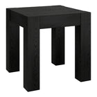Hudson&Canal Langston 22"W Square Side Table - Black Grain-A minimalist contemporary design for your living room, den, and more