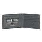 Club Rochelier Men's Slim Fold Wallet with Removable ID - Charcoal Grey-RFID Protection