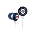 NHL iHip Slap Shot Earphones - Winnipeg Jets-Earphones from iHIP provide professional-quality audio and excellent noise isolation in a small and lightweight design