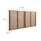 Modway Render Wall Mount King Headboard - Walnut-6