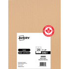 Avery White Rectangle Labels with Easy Peel, 1" x 4", for Laser/Inkjet Printer, 5000 Pack (5961)-1" x 4", White