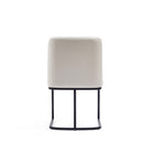 Manhattan Comfort Serena 23.62" Modern Faux Leather Upholstered Dining Chair - Cream-20.47" L x 20" W x 32.68" H