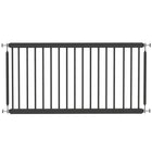 PawHut 26"-37" Dog Gate - 18" Tall Pet Gate and 2 Extensions - Black-Adjustable width fits doors, hallways, and narrow spaces