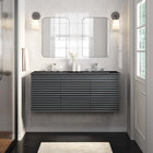 Modway Render 48" Wall-Mount Bathroom Vanity - Grey/Black-MDF and Particleboard