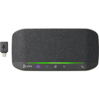 HP Poly Sync 10 Wired Smart Speakerphone - Teams - Black-Two-microphone array