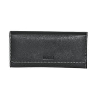 Roots Ladies Slim Clutch Wallet - Black-14 credit card slots